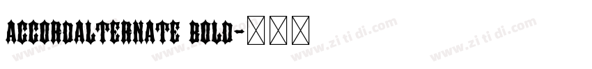 accordalternate bold字体转换 accordalternate bold字体转换